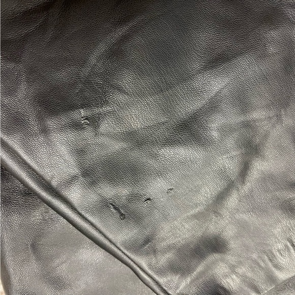 Zara Faux Leather Trousers Pants Elastic Waist Black  Women's Size Small - Picture 13 of 13